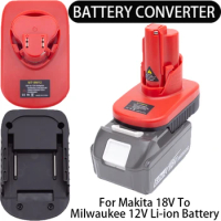 Battery Converter for Milwaukee 12V Li-Ion Tools to Makita 18V Li-Ion Battery Adapter Power Tools Accessories Tools Drill