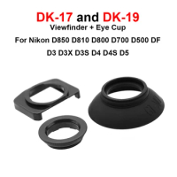 DK-17 Viewfinder + DK-19 Round Eyepiece Set replacements for Nikon Camera D850 D810 D800 D700 D500 DF D3 D4 D5 etc.