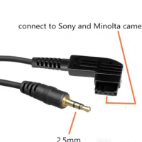 2.5mm-S1 Remote Control Shutter Connect Cable Cord For Sony Alpha A99II A77II A900 A850 A700 A580 A560 A550 A65 A77 A55 A37 A33