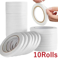 Deli 6mm*8m Double Sided Dots Glue Tape Roller for Kid's DIY