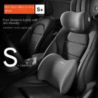 Car Headrest/Lumbar Support Car Neck Pillow Waist Cushion Driver Seat Backrest Car Cushion Driving Lumbar Support Accessories