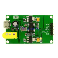 ES9023P I2S/IIS Stereo Digital Audio Input DAC Decoder Board to AUX Analog Output
