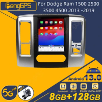 For Dodge Ram 1500 2500 3500 4500 2013 -2019 Android Car Radio 2Din Stereo Receiver Autoradio Multimedia Player GPS Navi Unit