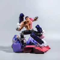 Anime One Piece Charlotte Katakuri VS Gear Fourth Luffy Battle Ver. GK PVC Action Figure Statue Collection Model Toys Doll Gifts