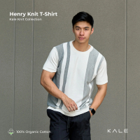 Kale Henry Knit T-shirt Cotton Thread Asian Fit
