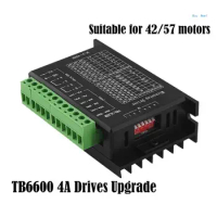 TB6600 Upgraded Digital Motor Driver 4A 2-Phase Stepper Motor Controller for 42 57 Stepper Motor Replacement for TB6600