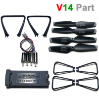 4DRC V14 Drone Replacement Part CW CCW Motor / Propeller Blade / Protective Frame Wing Gard / Battery / Landing Skid Accessory