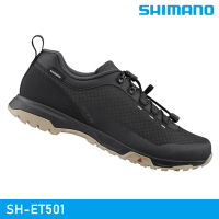 【城市綠洲】SHIMANO SH-ET501 自行車硬底鞋 / 黑色(車鞋 自行車鞋 非卡式自行車鞋)