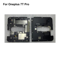For Oneplus 7T Pro Tested Good Back Frame Mid Chasis Shell Case Cover on the Motherboard and For One plus 7 T Pro Parts