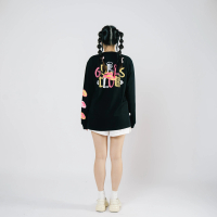 Gurls Club Long Sleeve - Naughty | Katun Combed 24s Distro Hitam Kaos Nyaman Panjang Sablon Tangan P