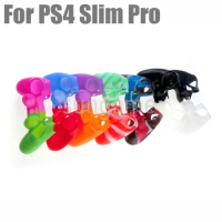 10pcs Anti-slip Clashing Colors Silicone Cover Skin for Sony PlayStation 4 PS4 Slim Pro Controller Case