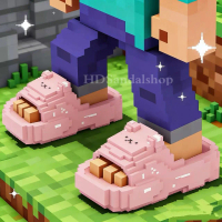 Model baru 2026 sandal30-41 anak-anak balok Sandal Anak  Unisex Terbaru Lucu Sendal Minecraft-MC Ana