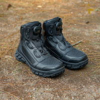 Sepatu pdl tali putar pendek 6 inch sat lantas kulit sapi asli pdh midtrack tni polri security model