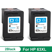 Remanufactured Ink Cartridges Repalcement for HP 63 63XL Black Deskjet 1110 1112 2130 2131 2132 2133 2134 3630 Printer Ink