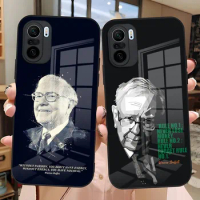 Warren Buffett Wolf Of Wall Street Phone Case For Xiaomi Redmi Note 13 10 10T 11i 11T 11 9 8 11S Poco X3 M4 F3 Pro Glass Covers