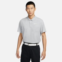 【NIKE GOLF】男款 Nike DriFIT Victory 高爾夫球衫(淺煙灰色/白色)