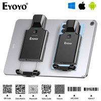 Eyoyo 2D Bluetooth Barcode Scanner 3000mAh Battery Portable Wireless 1D UPC QR Bar Code Reader for L