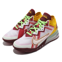 Nike 籃球鞋 LeBron XVIII Low EP 男鞋 明星款 氣墊 舒適 避震 包覆 球鞋 紅 黃 CV7564102