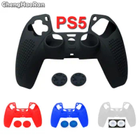 ChengHaoRan Silicone Non-slip Protective Suitable Case For Sony Playstation5 PS5 Controller Rubber Cover Thumb Sticks Grip Cap