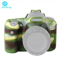 For Canon EOS 90D Camera Cover Silicone Camera Protective Case for Canon EOS 90D High Grade Litchi Texture Non-slip Camera Cover
