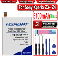 HSABAT New 5100mAh LIS1579ERPC Battery For Sony Xperia C5 Ultra / Dual E5506 E5553 E5533 E5563 Z3 Plus Z3+/ Dual E6553 Z4 E6533
