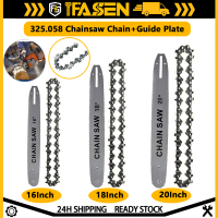 16'' 18'' 20'' Oil Chainsaw Saws Chain 325'' 64DL 72DL 76DL 0.058'' Gauge Steel Oil Chainsaws Parts