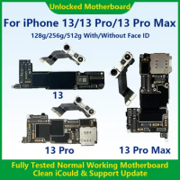 Fully Tested Authentic Motherboard For iPhone 13 Pro Max 128g/256g Unlocked Mainboard With Face ID Cleaned iCloud Free Shipping