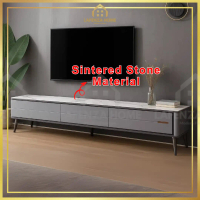 LafenzaHome Premium Tv Cabinet Sintered Stone Marble Design Modern Drawer TV Kabinet Murah