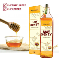 BIOGREEN RAW HONEY 1KG [HALAL] EXP:8/2026