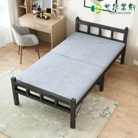Metal Bed Frame Single Foldable Bed Single Folding Bed S Delivery To SG ingle Home Lunch Break Simple Wooden Portable Accompanying Bed Iron Bed 单人床