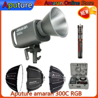 Aputure Amaran 300c 300W RGBww Full-color 2500-7500K COB Video Light with G/M Adjustment Built-in Umbrella Holder App Control
