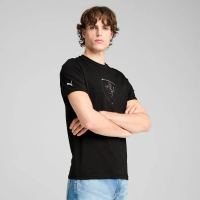 PUMA 短袖上衣 男 法拉利 歐規 Tonal 黑 63018901