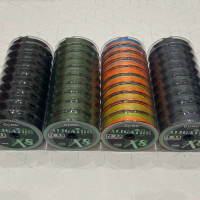 Gomu Tackle - Senar Pancing Pe Aligator X8 Connecting 100M Warna Black / Green / Multi / Grey Ikan