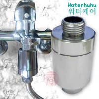 韓國熱銷 WATERHUHU水呼呼 除氯淨化奈 米銀沐浴過濾器(銀色款2入)日本原裝進口亞硫酸鈣除氯