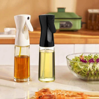 1PC olive oil cooking sprayer 220ml glass oil bottle is suitable for kitchen air fryer salad frying barbecue etc