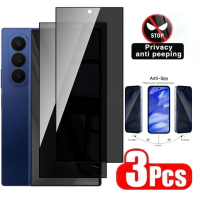 TechGuard Kính Chống Nhìn Trộm Riêng Tư 3 Chiếc Dành Cho Samsung Galaxy Z Fold7 Kính Cường Lực Chống