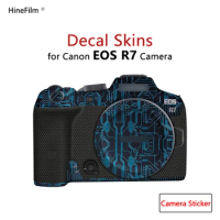 For Canon R7 Decal Skin Vinyl Wrap Cover Film EOSR7 EOS R7 Mirrorless Camera Body Protective Sticker Protector Coat