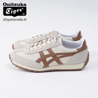 Onitsuka Tiger EDR78 ผู้ชายผู้หญิงรองเท้าวิ่ง Cowhide พื้นผิวกีฬารองเท้า Low-Top 1183C207-100