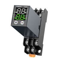 Rơ Le Thời Gian LCD, H3Y-2, H3Y-4, Màn Hình Kỹ Thuật Số Nhỏ, Bộ Hẹn Giờ Điều Khiển Thời Gian Chu Kỳ