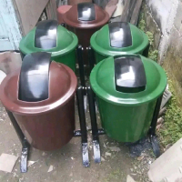 Bak Sampah Fiberglass // Tong Sampah Fiber