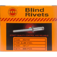 SRC Blind Rivert - Size :1/8 x 1\  ( 500pcs/Box & 10K /Carton) Model : SRC-AS4100"