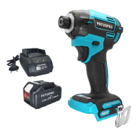 Brushless Compact Impact Driver 1/4-Inch Hex Electric Cordless Screwdriver 4-Speed Handheld Power Tool For Makita 18V Battery