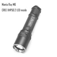 Manta Ray M6 Titanium LED flashlight, CREE XHP50.2 3V LED inside,DTP copper plate,7135 biscotti driver