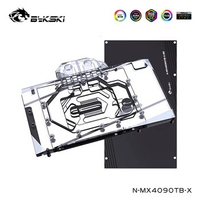 Bykski Water Cooler Serve For MAXSUN Geforce RTX 4090 Turbo 24G VGA Cooling Block With Backplate ,N-MX4090TB-X