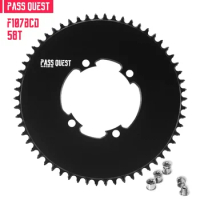 PASS QUEST F107mm BCD road bike Chainring for Sram Forcel CRANK 42T 44T 46T 48T 50T 52T 54T 56T 58T Bike support AXS chainring