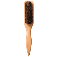 OWIIZI Slick Back Hair Brush for Smoothing tail Soft Boar Bristle Styling Edge Control Brush for Sle