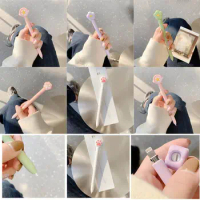 Cute Cat Claw For Pencil 1/2 Case For iPad Tablet Touch Pen Stylus Cartoon Protective Sleeve Cover Flower Pencil Cases