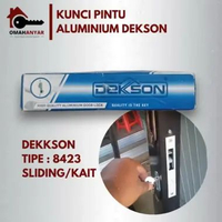 Kunci Pintu Aluminium Dekkson 8423 Sliding Kait Set Lengkap