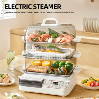 Three-layer Food Steamer Household Electric Bun Steamer Machine Large Capacity Eletrodomesticos De Cozinha Eletricos