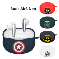 New Cartoon Headphone Cover for Realme Buds Air 3 Neo Case Silicone Earphone Cases for Realme Buds Air 5 Pro Fundas with Hook